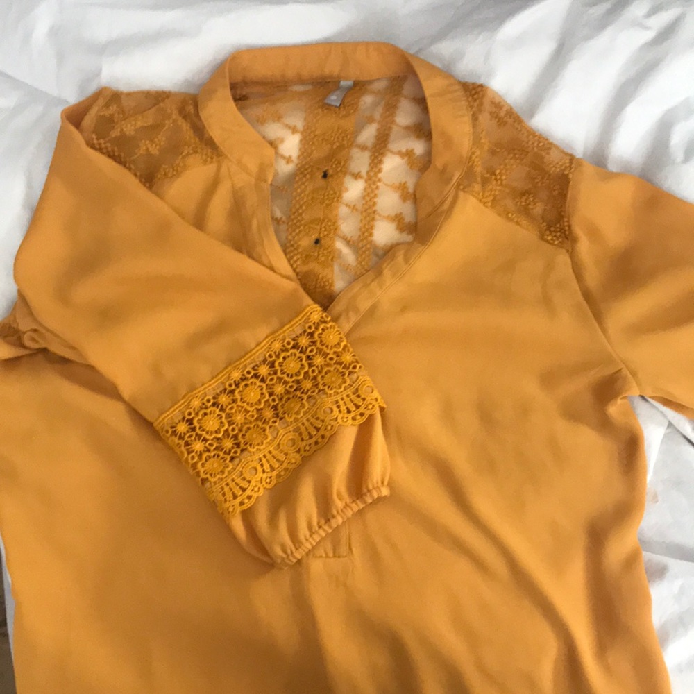 Mustard blouse